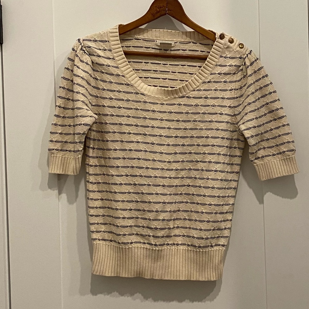 Cooperative 3/4 length Striped Sweater